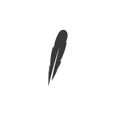 feather logo vector templateのイラスト素材