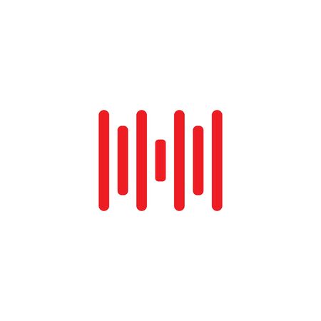 sound wave ilustration logo vector icon templateのイラスト素材