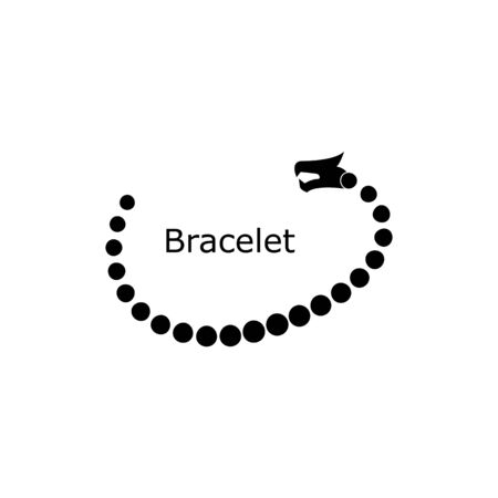 Bracelet icon.Trendy Bracelet logo concept on white background from Luxury collection.Suitable for use on web apps,mobile apps and print media.のイラスト素材