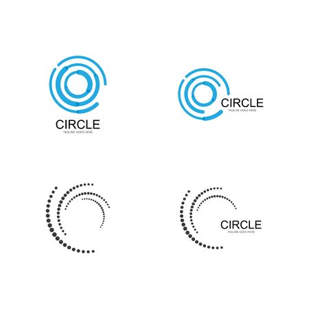 circle logo template vector designのイラスト素材