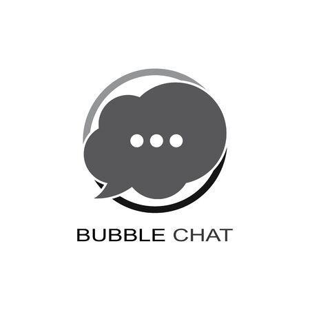 Speech bubble icon Logo template vector illustrationのイラスト素材