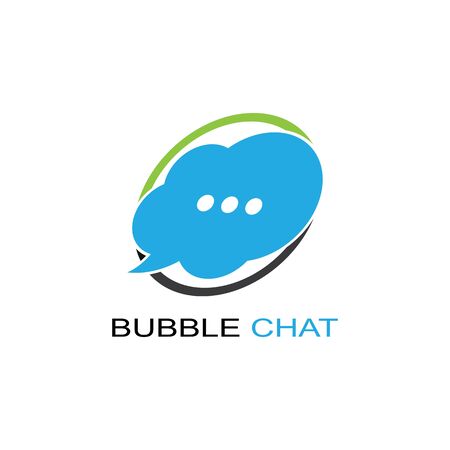 Speech bubble icon Logo template vector illustrationのイラスト素材