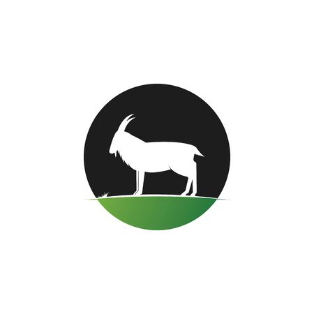 Goat Logo Template vectorのイラスト素材