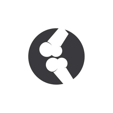 Bone ilustration logo vector templateのイラスト素材