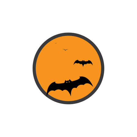 bat ilustration vector icon logo templateのイラスト素材
