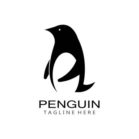Penguin Logo Template vector icon illustration designのイラスト素材