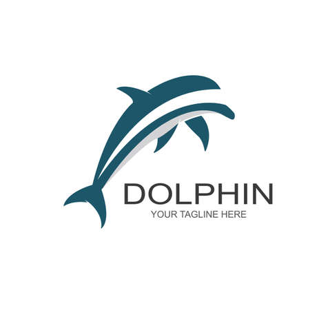 Dolphin logo icon vector templateのイラスト素材