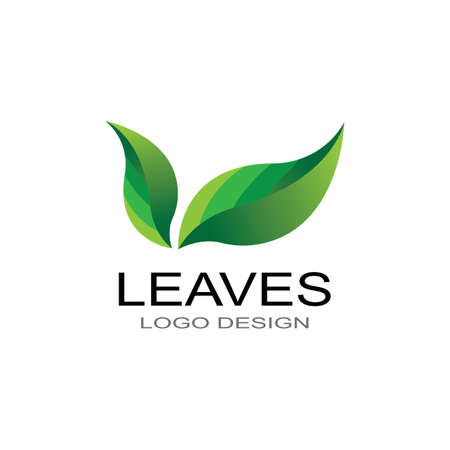 Green leaf ecology nature element vector iconのイラスト素材