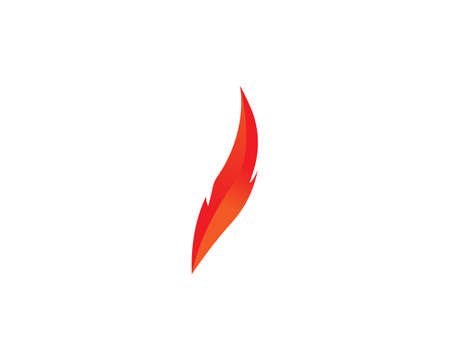 Fire flame Logo Template vector icon Oil, gas and energy logo conceptのイラスト素材
