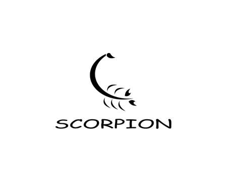 Scorpion icon Template Vector illustrationのイラスト素材