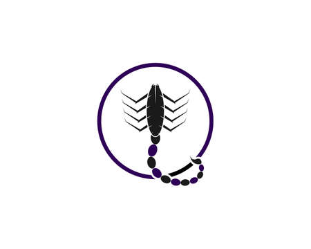 Scorpion icon Template Vector illustrationのイラスト素材