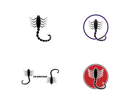 Scorpion icon Template Vector illustrationのイラスト素材