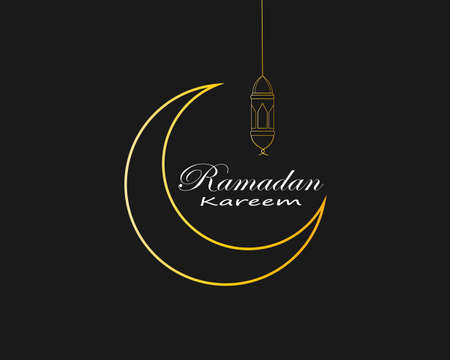 ramadhan kareem template vector illustrationのイラスト素材