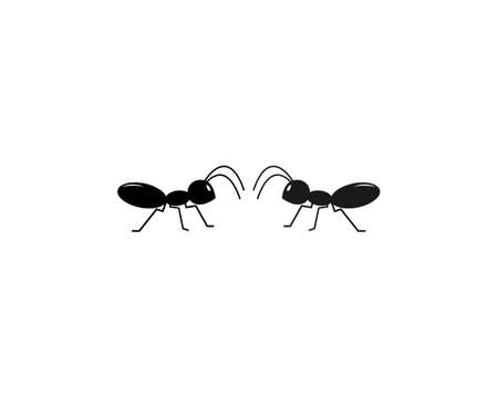Ant icon template vector illustration designのイラスト素材