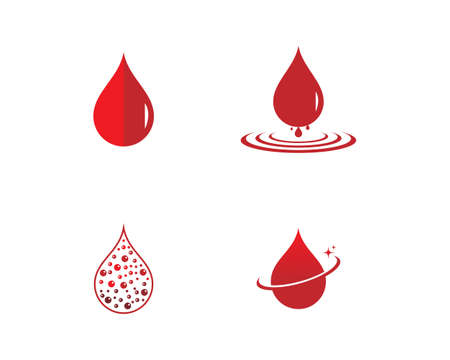 Blood  icon vector templateのイラスト素材