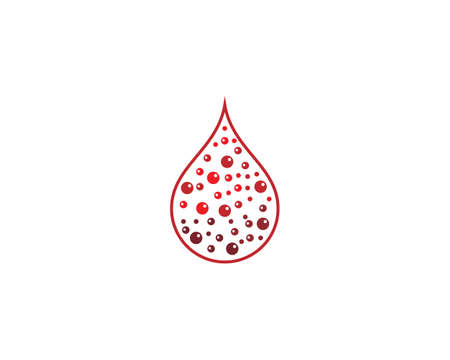 Blood  icon vector templateのイラスト素材