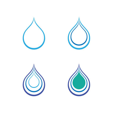 water drop icon Template vector illustration designのイラスト素材