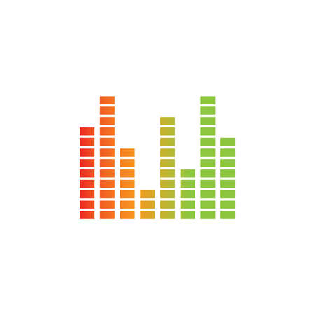 sound wave ilustration vector icon template