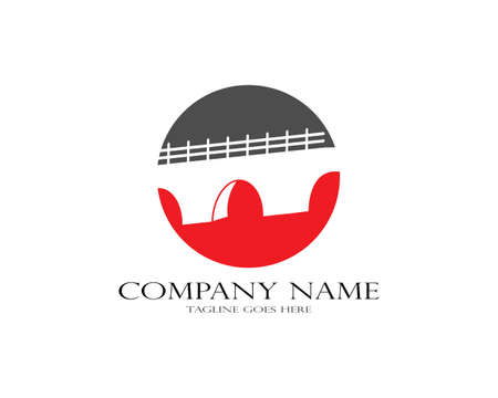 bridge Logo Template vector icon illustration designのイラスト素材