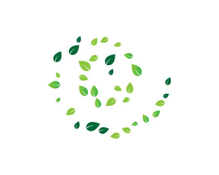 green leaf ecology nature element vector iconのイラスト素材