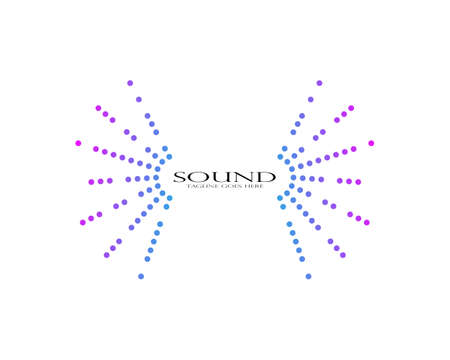 sound wave ilustration logo vector icon templateのイラスト素材