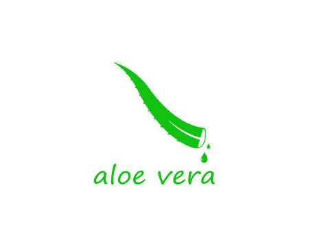 Aloe vera logo vector ilustrationのイラスト素材