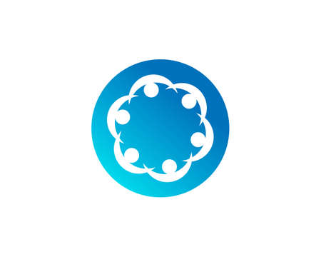 Adoption and community care Logo template vector icon