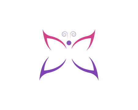 Beauty Butterfly Logo Template Vector icon designのイラスト素材