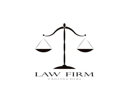 Law firm logo vector templateのイラスト素材