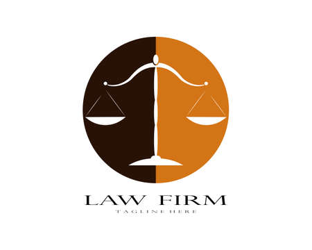 Law firm logo vector templateのイラスト素材
