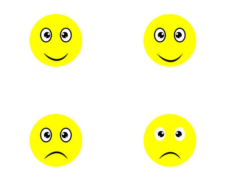 Emoticon logo vector icon templateのイラスト素材