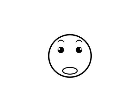 Emoticon logo vector icon templateのイラスト素材