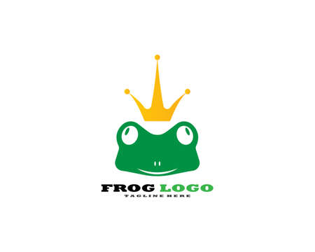 Frog Logo Template vector illustrationのイラスト素材