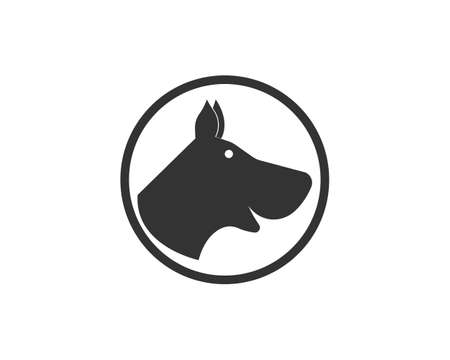 dog logo vector  templateのイラスト素材
