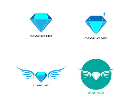 Diamond logo vector template illustration designのイラスト素材