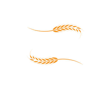 wheat Logo Template vector icon designのイラスト素材
