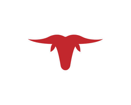 Bull Taurus Logo Template vector icon illustrationのイラスト素材