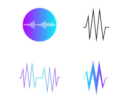 pulse logo vector template
