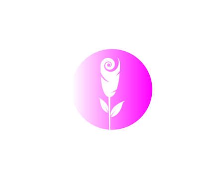 Rose flower Logo Templateのイラスト素材