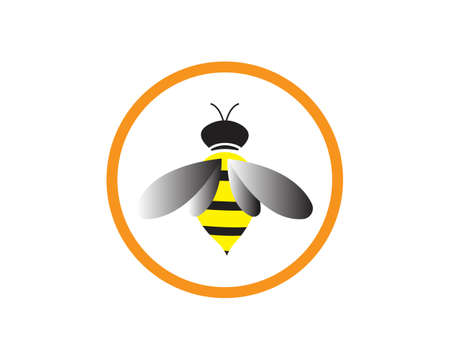 Bee  Template vector icon illustration designのイラスト素材