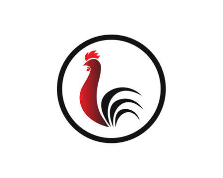 Rooster  Template vector illustrationのイラスト素材