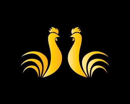 Rooster  Template vector illustrationのイラスト素材