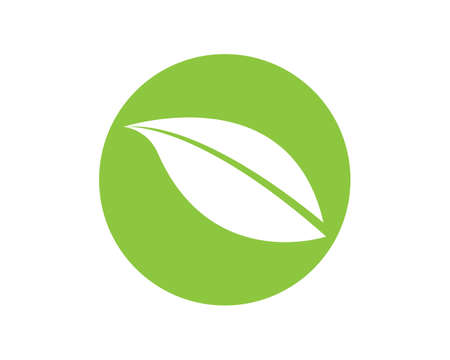 green leaf ecology nature element vector iconのイラスト素材