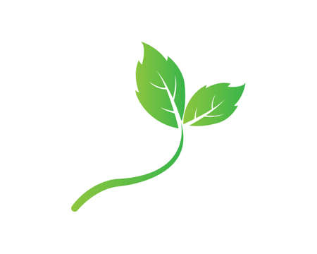 green leaf ecology nature element vector iconのイラスト素材