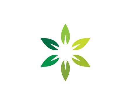 green leaf ecology nature element vector iconのイラスト素材