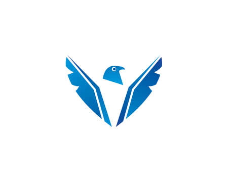 Falcon Eagle Bird  Template vector iconのイラスト素材