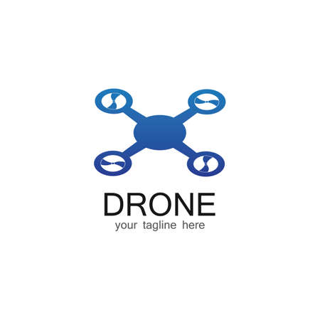 Drone  Template Design Vector, Emblem, Design Concept, Creative symbol, Iconのイラスト素材