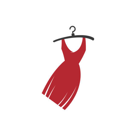 Clothes shop fashion  vector icon templateのイラスト素材