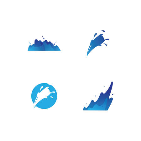 Illustration of Water Splash vector templateのイラスト素材