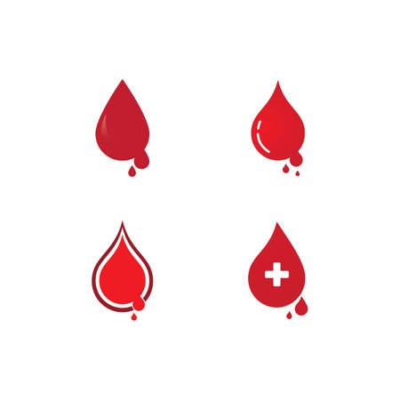 Blood logo icon vector templateのイラスト素材